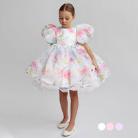 Load image into Gallery viewer, Baby Kid Girls Solid Color Flower Dressy Dresses Princess Dresses Wholesale 23030283
