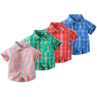 Load image into Gallery viewer, Baby Kid Boys Checked Shirts Wholesale 230308338
