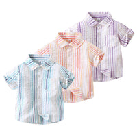 Load image into Gallery viewer, Baby Kid Boys Striped Shirts Wholesale 230308339
