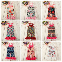 Load image into Gallery viewer, Baby Girls Flower Print Jumpsuits Wholesale 307213534
