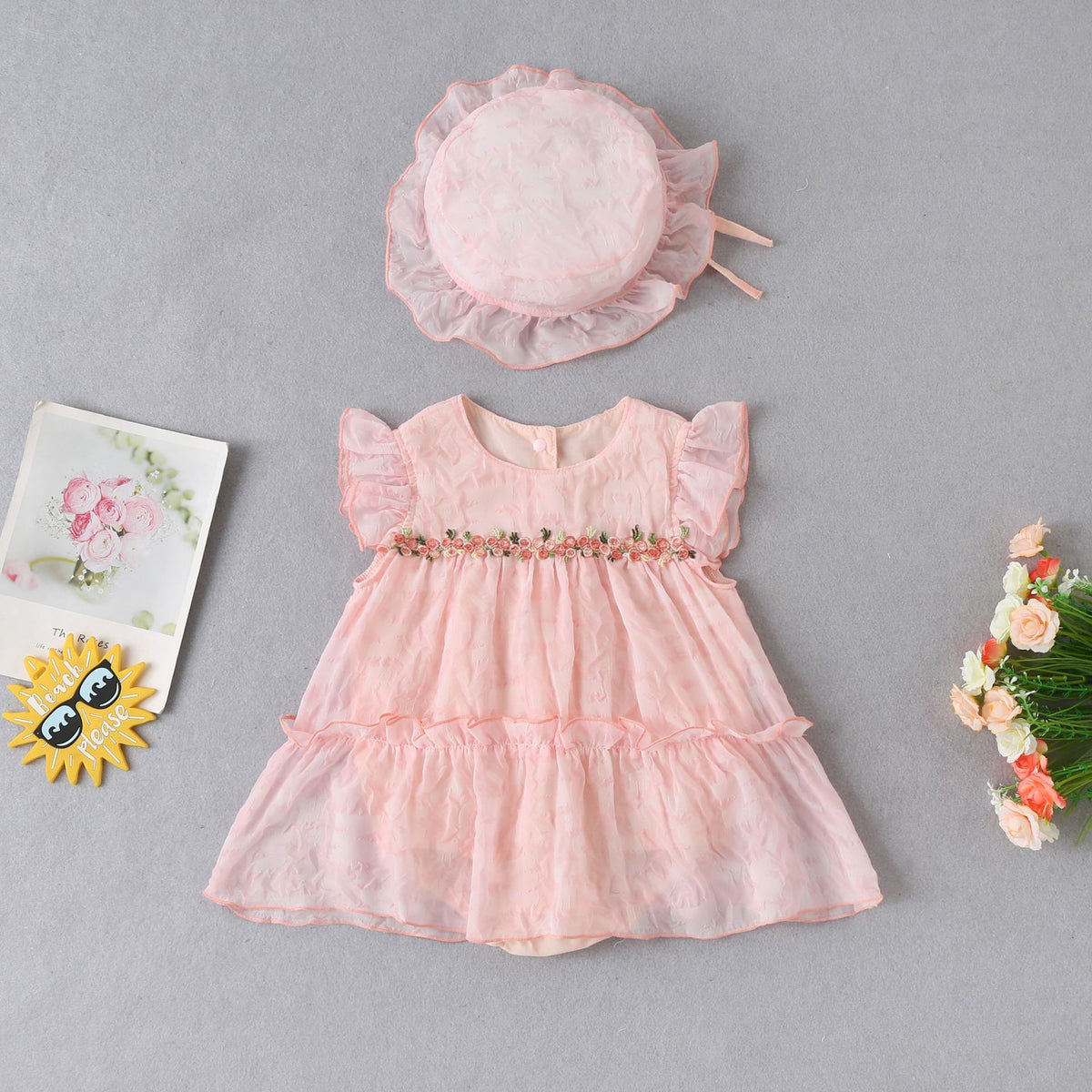 Baby Girls Flower Rompers Wholesale 230326101