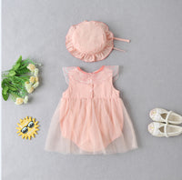 Load image into Gallery viewer, Baby Girls Solid Color Rompers Wholesale 230326102
