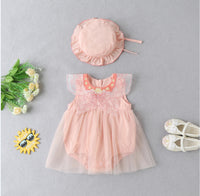 Load image into Gallery viewer, Baby Girls Solid Color Rompers Wholesale 230326102
