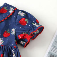 Load image into Gallery viewer, Baby Kid Girls Fruit Print Dresses Wholesale 230326119
