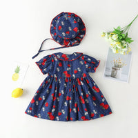 Load image into Gallery viewer, Baby Kid Girls Fruit Print Dresses Wholesale 230326119

