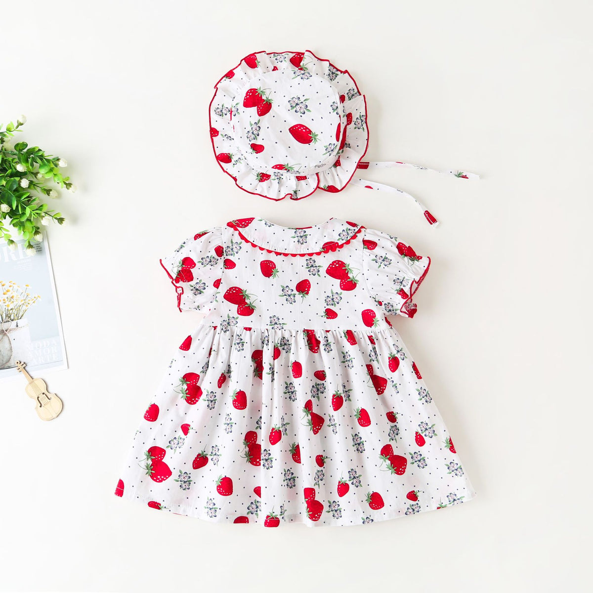 Baby Kid Girls Fruit Print Dresses Wholesale 230326119