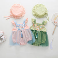 Load image into Gallery viewer, Baby Girls Solid Color Rompers Wholesale 230326126
