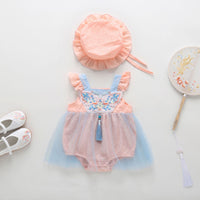Load image into Gallery viewer, Baby Girls Solid Color Rompers Wholesale 230326126
