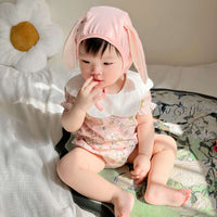 Load image into Gallery viewer, Baby Girls Flower Cartoon Print Rompers Wholesale 230326140
