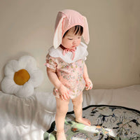 Load image into Gallery viewer, Baby Girls Flower Cartoon Print Rompers Wholesale 230326140
