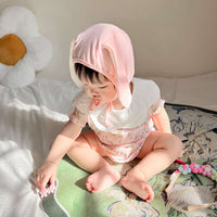 Load image into Gallery viewer, Baby Girls Flower Cartoon Print Rompers Wholesale 230326140
