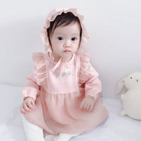Load image into Gallery viewer, Baby Girls Solid Color Rompers Wholesale 230326142
