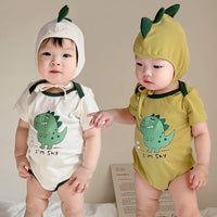 Load image into Gallery viewer, Baby Boys Dinosaur Print Rompers Wholesale 230326144
