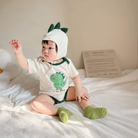 Load image into Gallery viewer, Baby Boys Dinosaur Print Rompers Wholesale 230326144
