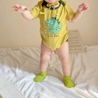 Load image into Gallery viewer, Baby Boys Dinosaur Print Rompers Wholesale 230326144
