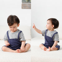 Load image into Gallery viewer, Baby Boys Checked Rompers Wholesale 23032668
