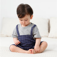 Load image into Gallery viewer, Baby Boys Checked Rompers Wholesale 23032668
