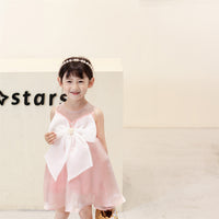 Load image into Gallery viewer, Baby Kid Girls Solid Color Bow Dresses Wholesale 23032672
