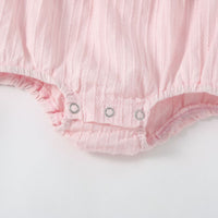 Load image into Gallery viewer, Baby Girls Solid Color Bow Rompers Wholesale 23032682
