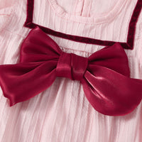Load image into Gallery viewer, Baby Girls Solid Color Bow Rompers Wholesale 23032682
