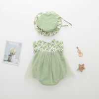 Load image into Gallery viewer, Baby Girls Flower Print Rompers Wholesale 23032684
