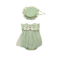 Load image into Gallery viewer, Baby Girls Flower Print Rompers Wholesale 23032684
