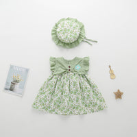 Load image into Gallery viewer, Baby Girls Flower Print Dresses Wholesale 23032685
