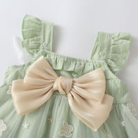 Load image into Gallery viewer, Baby Kid Girls Solid Color Butterfly Bow Dresses Wholesale 23032694
