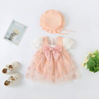 Load image into Gallery viewer, Baby Girls Embroidered Rompers Wholesale 23032695
