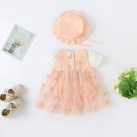 Load image into Gallery viewer, Baby Girls Embroidered Rompers Wholesale 23032695
