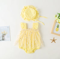 Load image into Gallery viewer, Baby Girls Flower Print Rompers Wholesale 23032696
