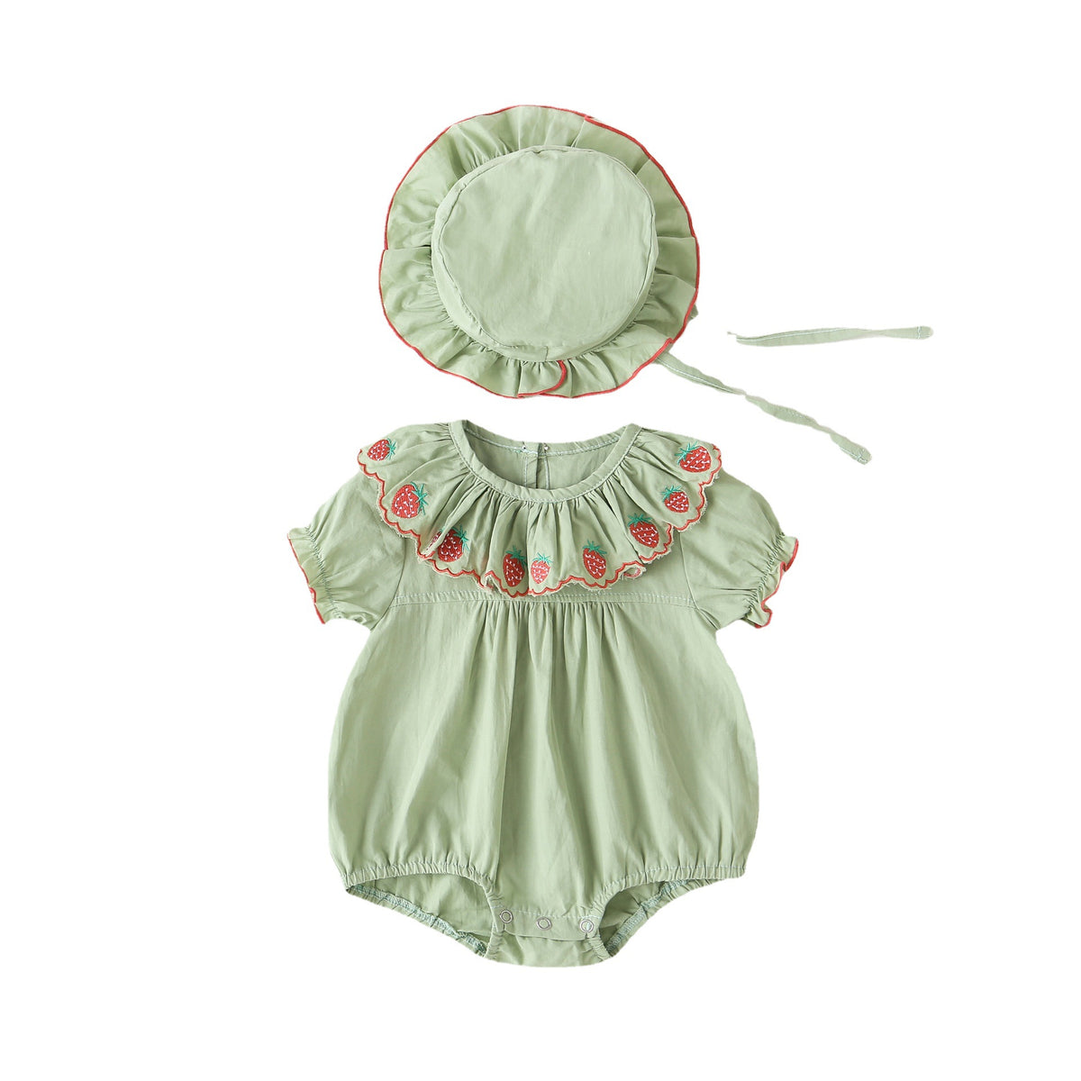 Baby Girls Fruit Rompers Wholesale 23032697