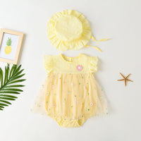 Load image into Gallery viewer, Baby Girls Flower Bohemian Rompers Wholesale 23032699
