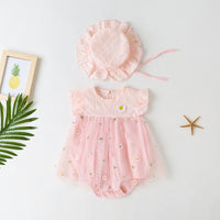 Load image into Gallery viewer, Baby Girls Flower Bohemian Rompers Wholesale 23032699
