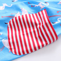 Load image into Gallery viewer, Baby Kid Girls Striped Animals Cartoon Dresses Wholesale 23040708
