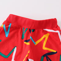 Load image into Gallery viewer, 2 Pieces Set Baby Kid Unisex Star Print T-Shirts And Shorts Wholesale 230407134
