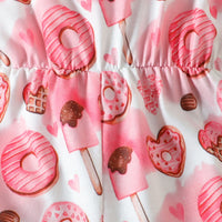 Load image into Gallery viewer, Baby Kid Girls Love heart Print Valentine&#39;s Day Rompers Wholesale 230407162
