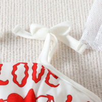 Load image into Gallery viewer, Baby Kid Girls Love heart Print Valentine&#39;s Day Rompers Wholesale 230407162
