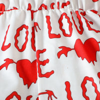 Load image into Gallery viewer, Baby Kid Girls Love heart Print Valentine&#39;s Day Rompers Wholesale 230407162
