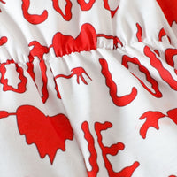 Load image into Gallery viewer, Baby Kid Girls Love heart Print Valentine&#39;s Day Rompers Wholesale 230407162
