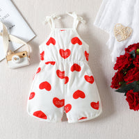 Load image into Gallery viewer, Baby Kid Girls Love heart Print Valentine&#39;s Day Rompers Wholesale 230407162
