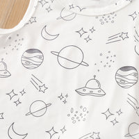 Load image into Gallery viewer, 2 Pieces Set Baby Boys Galaxy Print T-Shirts And Solid Color Shorts Wholesale 230407182

