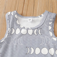 Load image into Gallery viewer, 2 Pieces Set Baby Boys Galaxy Print T-Shirts And Solid Color Shorts Wholesale 230407182
