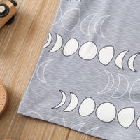 Load image into Gallery viewer, 2 Pieces Set Baby Boys Galaxy Print T-Shirts And Solid Color Shorts Wholesale 230407182
