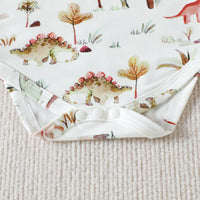 Load image into Gallery viewer, 2 Pieces Set Baby Girls Dinosaur Cartoon Print Rompers And Solid Color Shorts Wholesale 230407202
