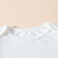 Load image into Gallery viewer, 3 Pieces Set Baby Girls Letters Flower Print Rompers And Pants And Bow Headwear Wholesale 230407248
