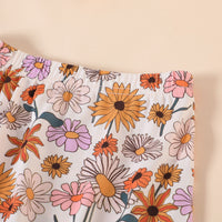 Load image into Gallery viewer, 3 Pieces Set Baby Girls Letters Flower Print Rompers And Pants And Bow Headwear Wholesale 230407248
