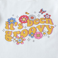 Load image into Gallery viewer, 3 Pieces Set Baby Girls Letters Flower Print Rompers And Pants And Bow Headwear Wholesale 230407248
