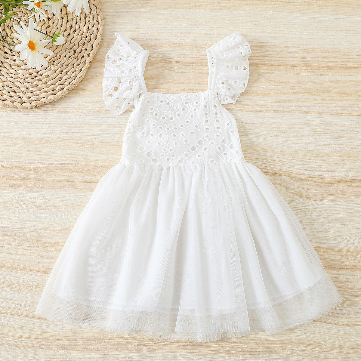 Baby Kid Girls Solid Color Dresses Wholesale 230407272