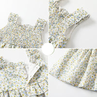 Load image into Gallery viewer, Baby Kid Girls Flower Print Dresses And Hats Wholesale 230407291

